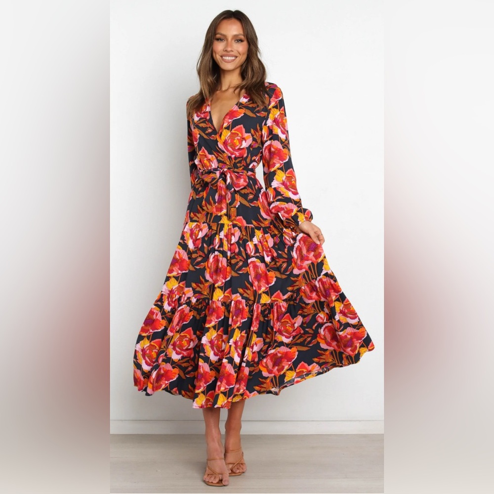 Petal and Pup Balsa Dress - Navy Floral